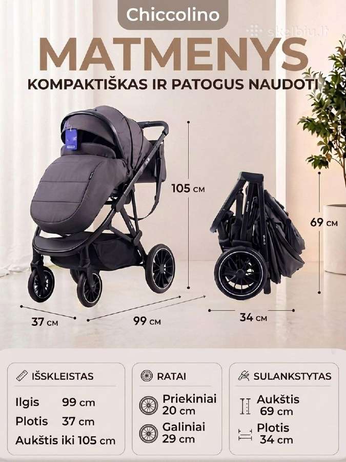 Vežimėliai 3 in 1 - nuotraukos Nr. 5