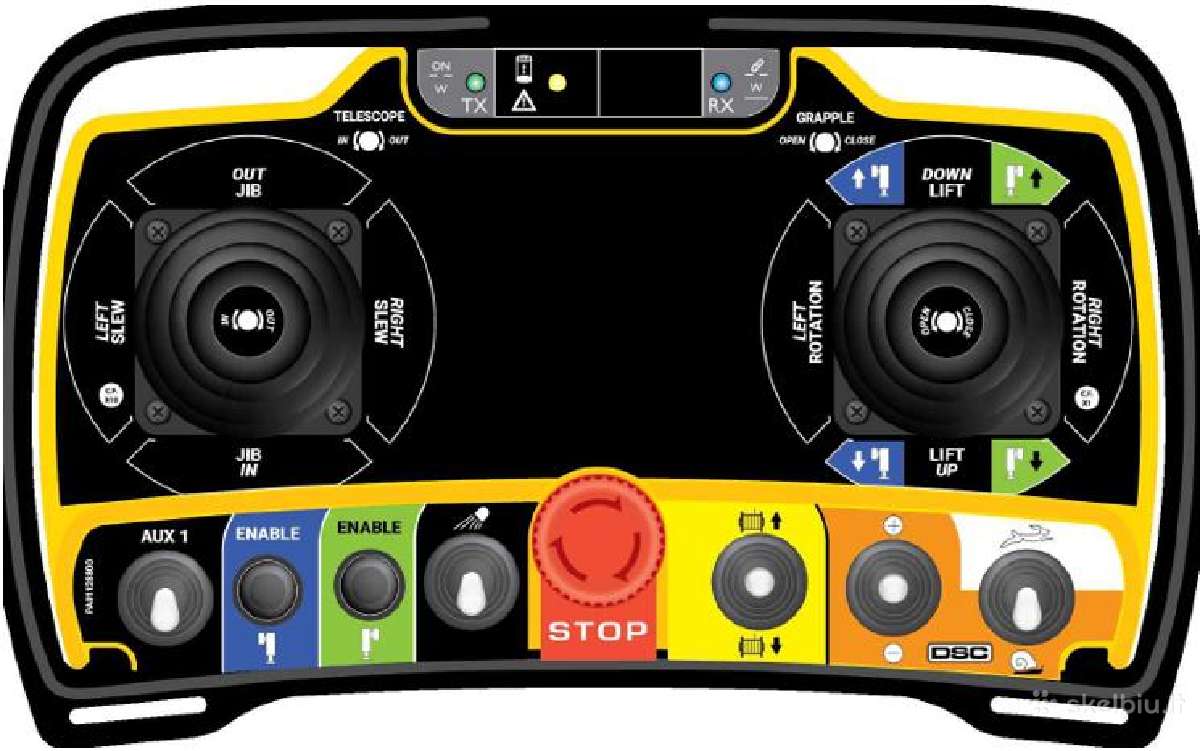 Radio pulteliai/valdymas kėlimo technikai
