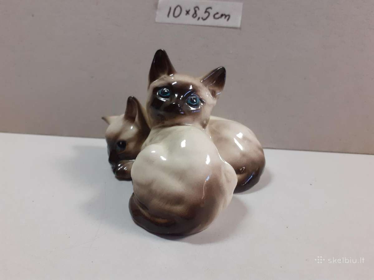 Porcelianiniai Beskwick Siamo katinai Nr. 1296