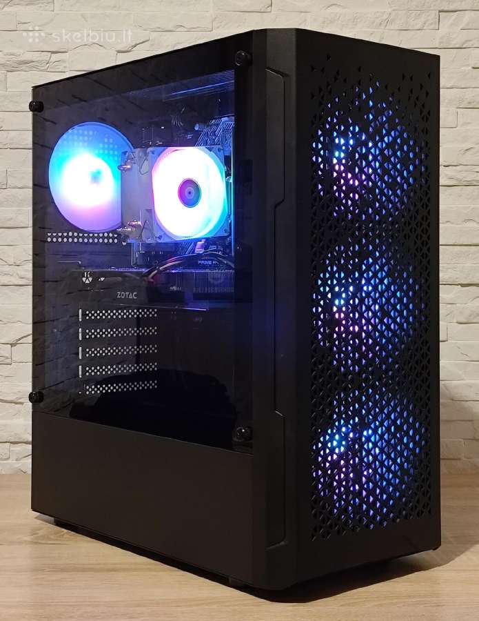 Žaidimų kompiuteris su i3/1tb SSD/16gb/gtx1070 8gb