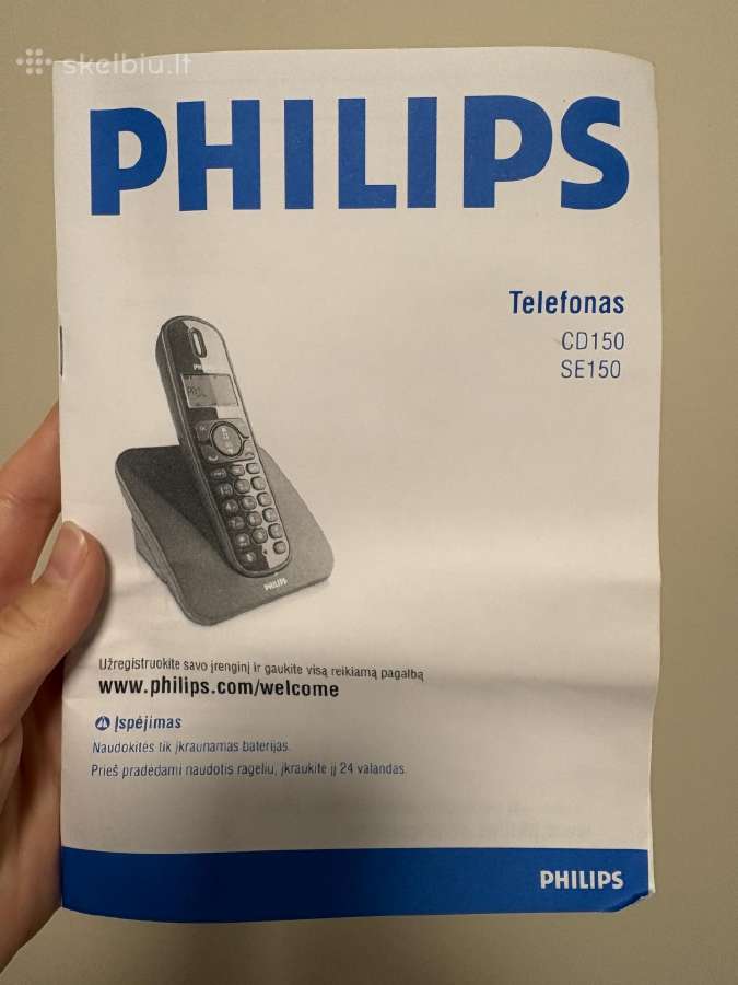 Naujas Philips Se150 laidinis nešiojamas telefonas - nuotraukos Nr. 5
