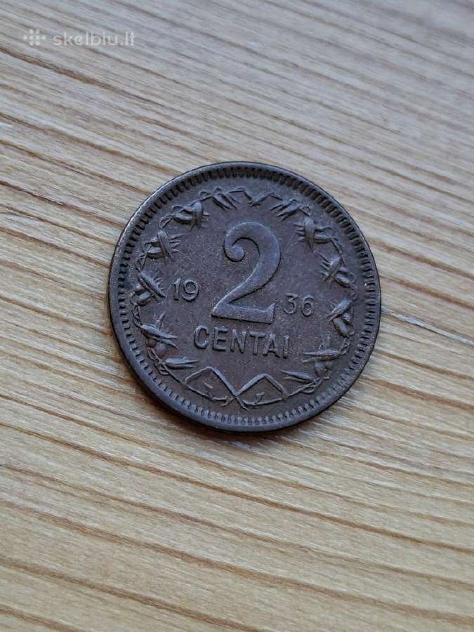 Lietuva 1936 2 centai