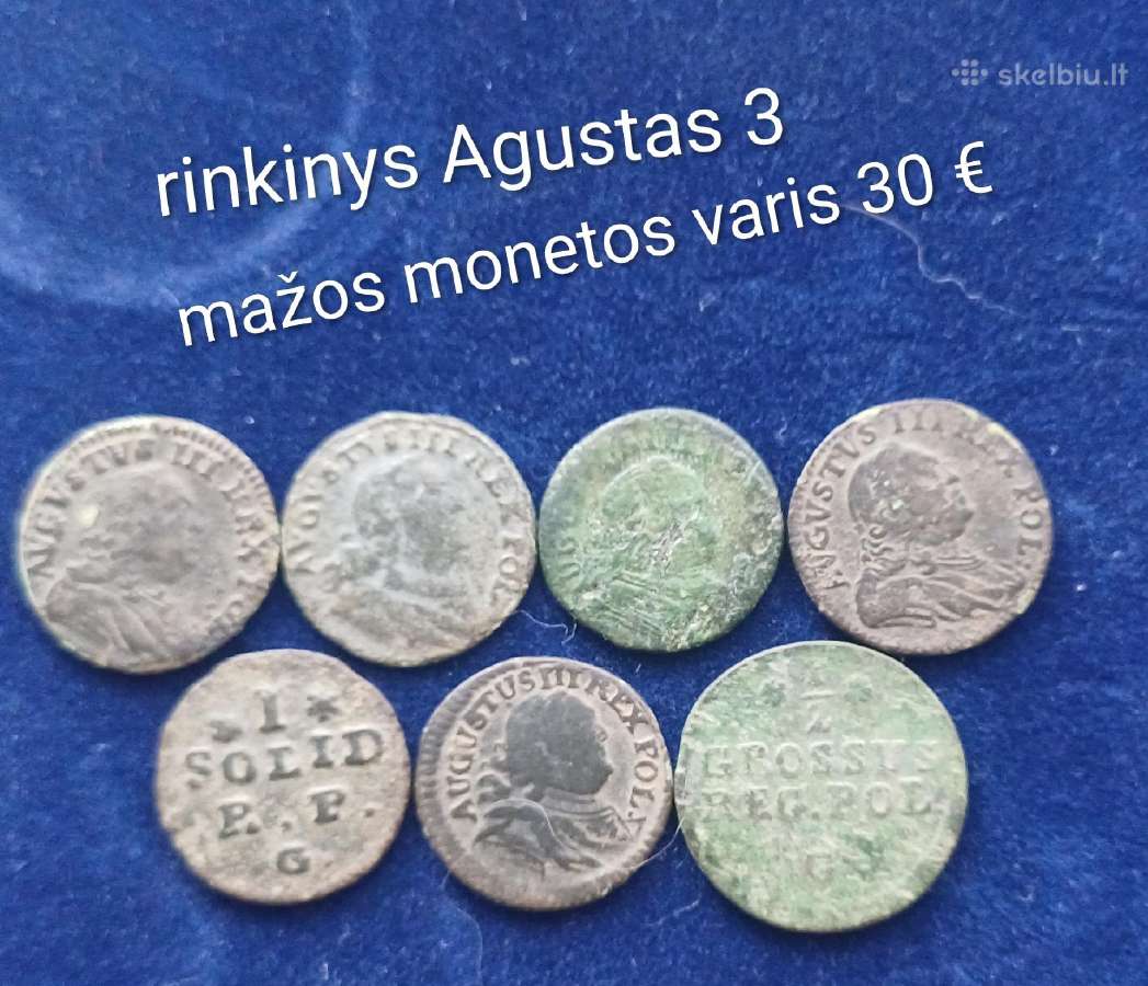 Augustas lll , monetos , rinkinys