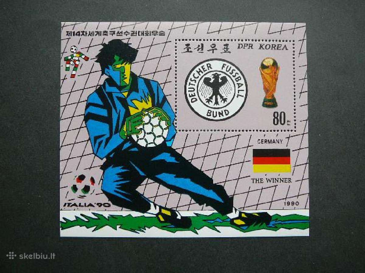 Futbolas Koreja 1990 Mnh kr202s