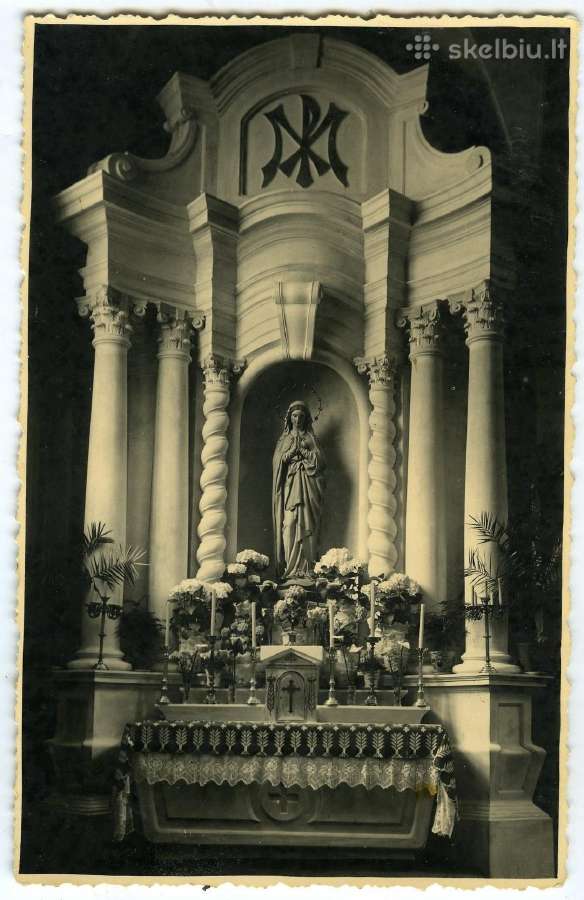 1939 fotografija Kaunas Padvariai bažnyčios altori