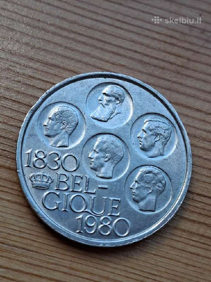Belgija 1980 500 frankų (kolekcinė-sidabras)