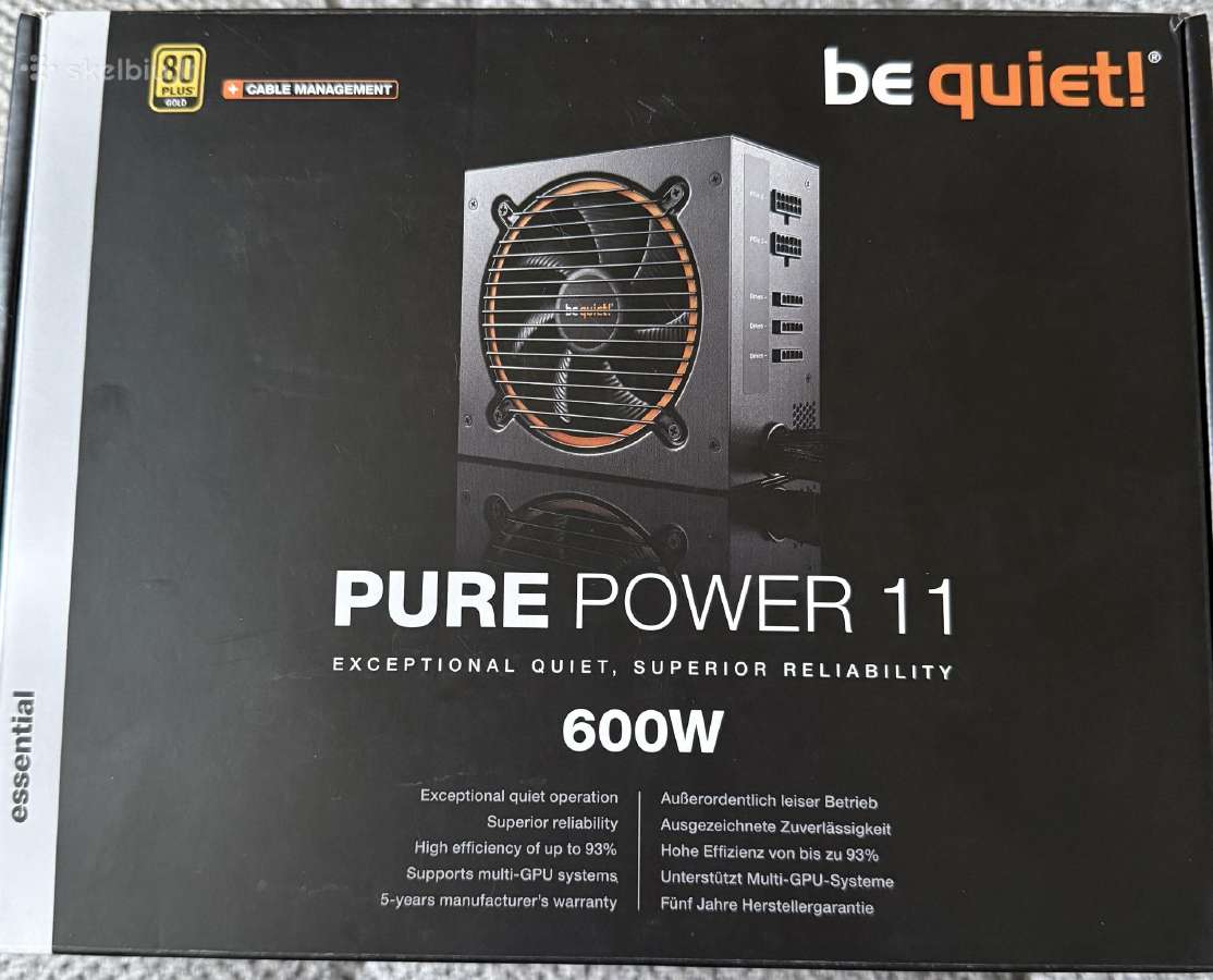 Be Quiet! Pure Power 11 600w Gold Psu