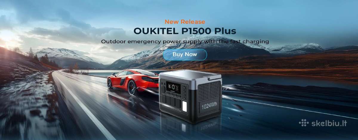 Nešiojama elektros stotelė Oukitel P1500 - nuotraukos Nr. 2