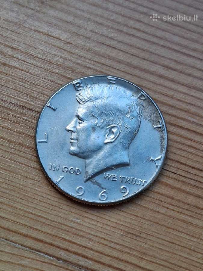 JAV 1969 1/2 doleris (sidabras)