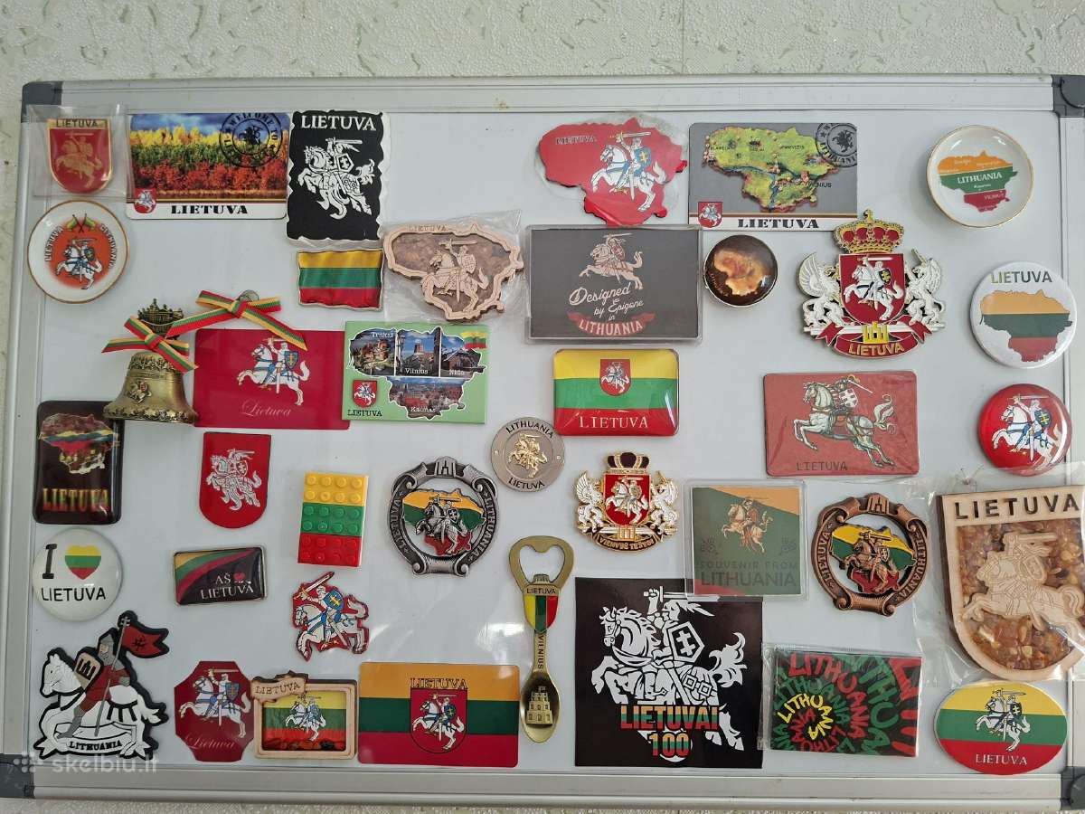Su Lietuvos simbolika puiki magnetukų kolekcija
