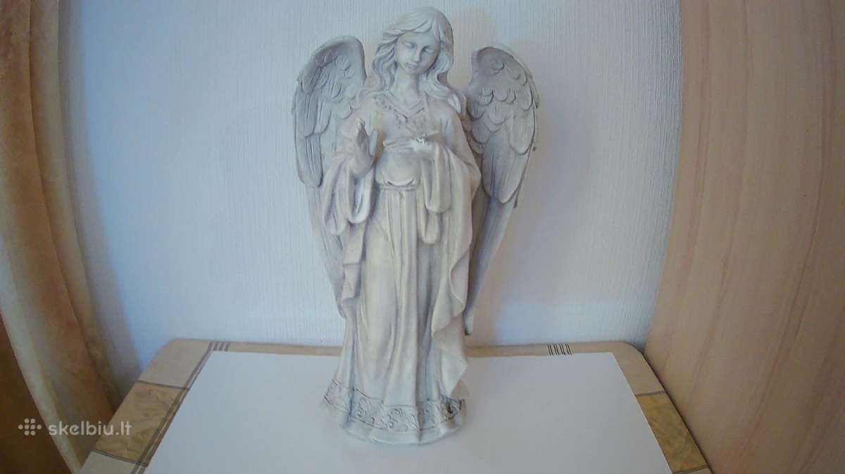 Didelė angelo skulptūra, 51 cm aukščio,
