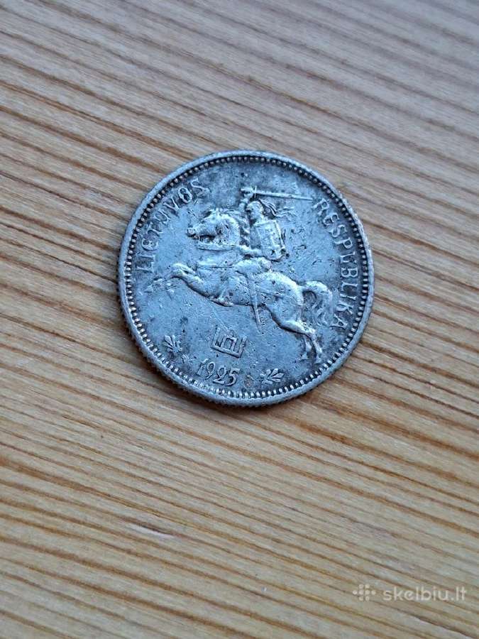Lietuva 1925 2 litai (sidabras) - nuotraukos Nr. 2