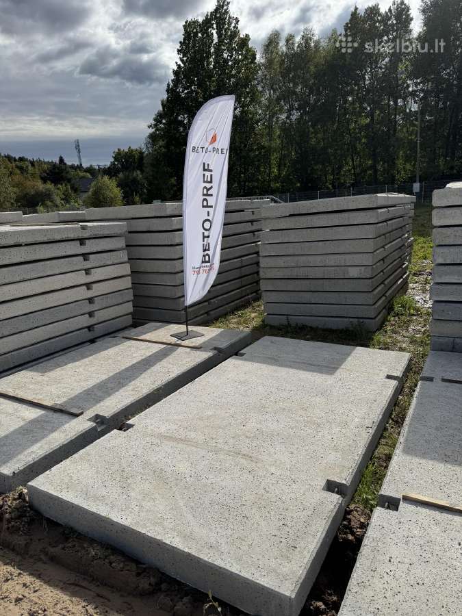 Betoninės kelio plokštės gelžbetoninės 300x150x15 - nuotraukos Nr. 3