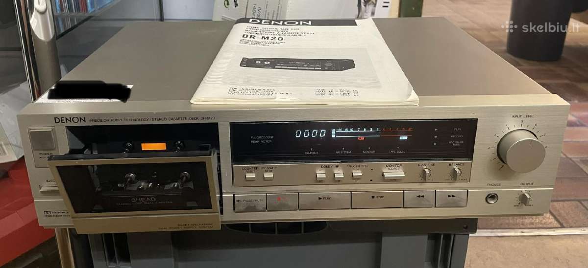 Denon Dr-m20-3 galvučių kasetinė deka