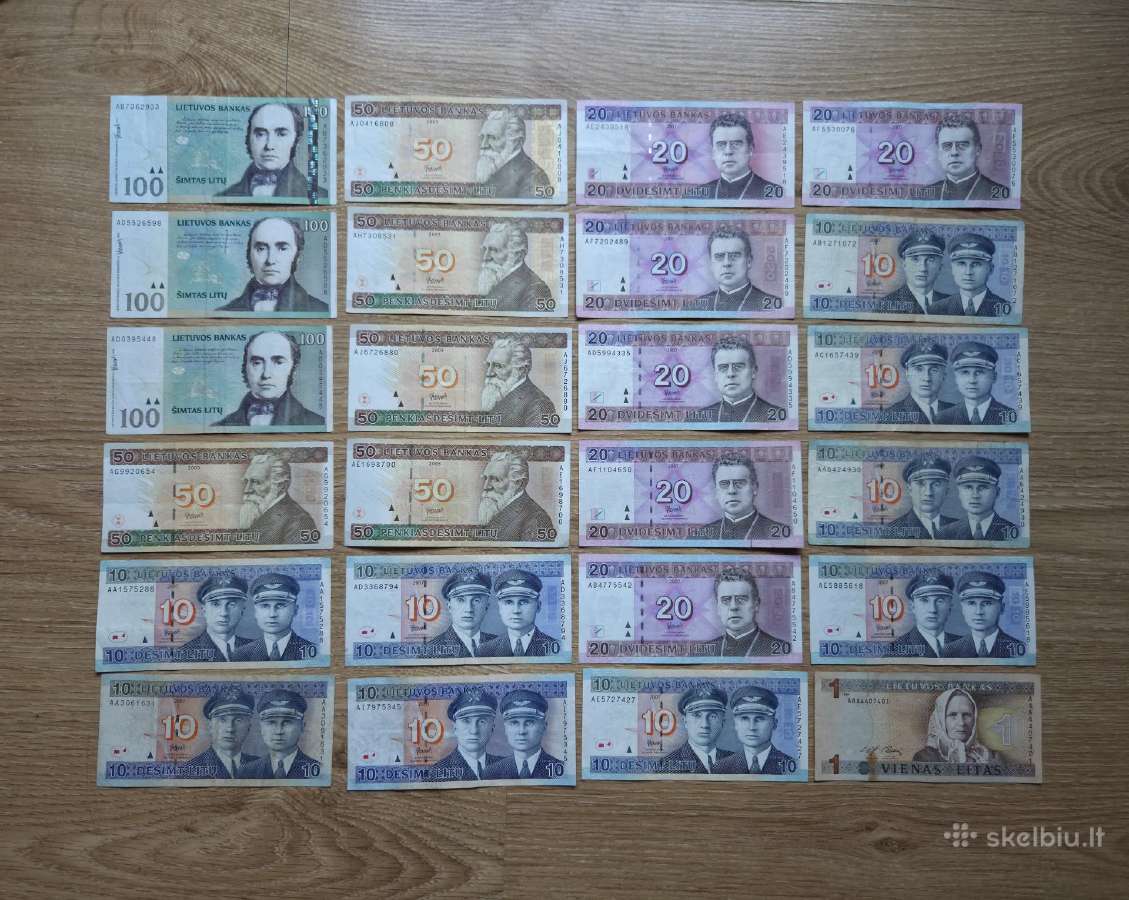 761 litas - banknotai