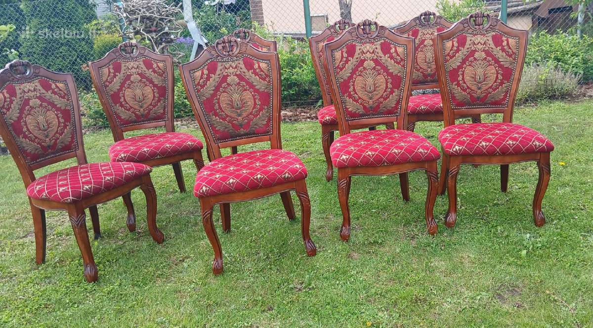 Klasikinis 8vnt kėdžių komplektas