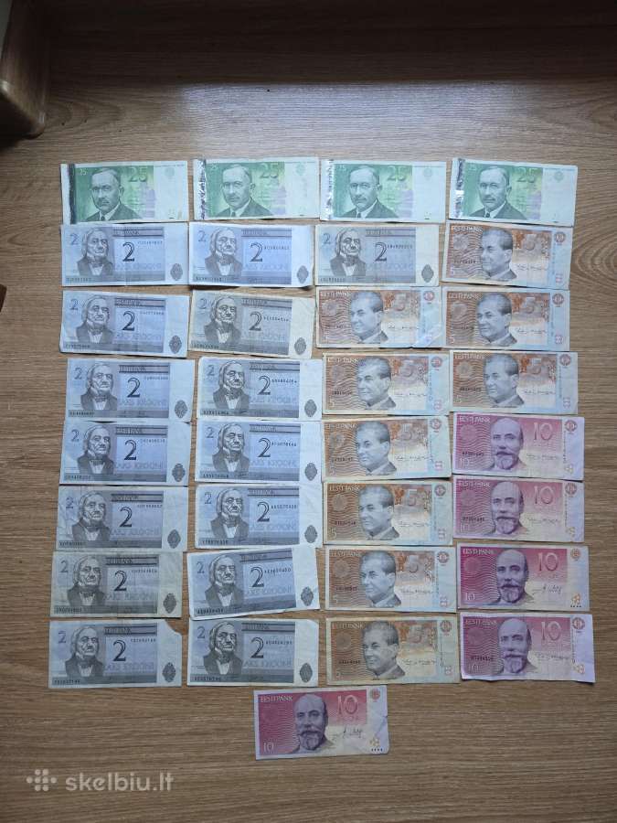 Estijos 225 kronos - banknotai