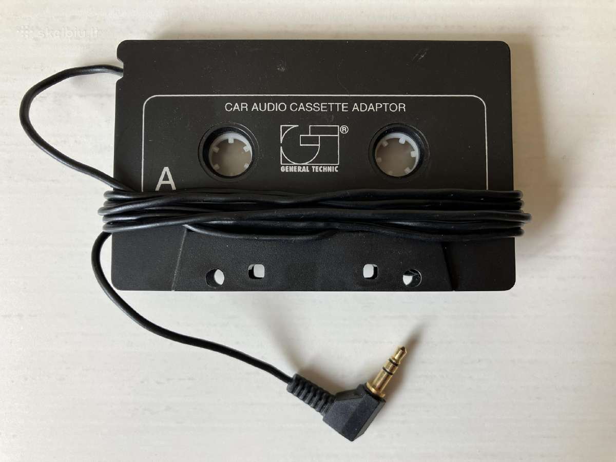 Kasetė-aux adapteris automagnetolai