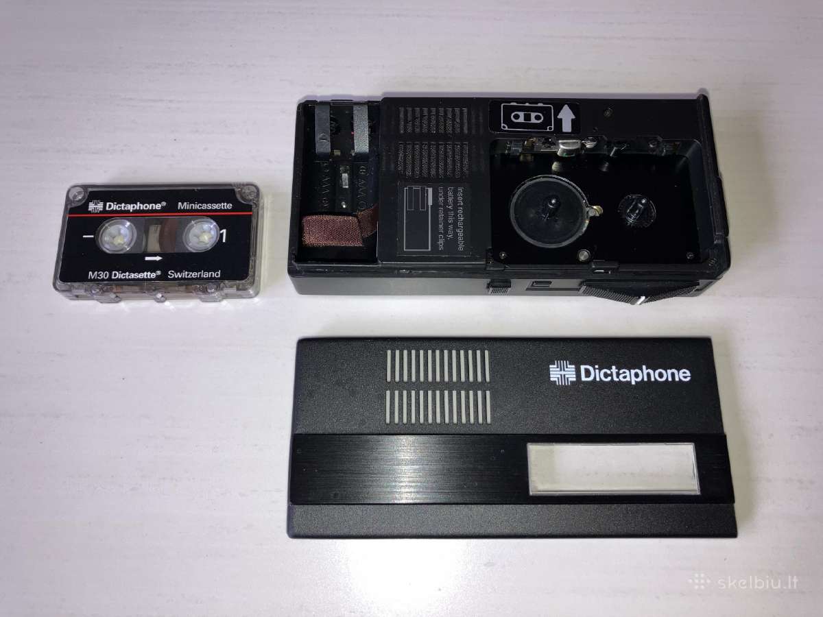 Diktofonas Dictaphone su kasete - nuotraukos Nr. 3