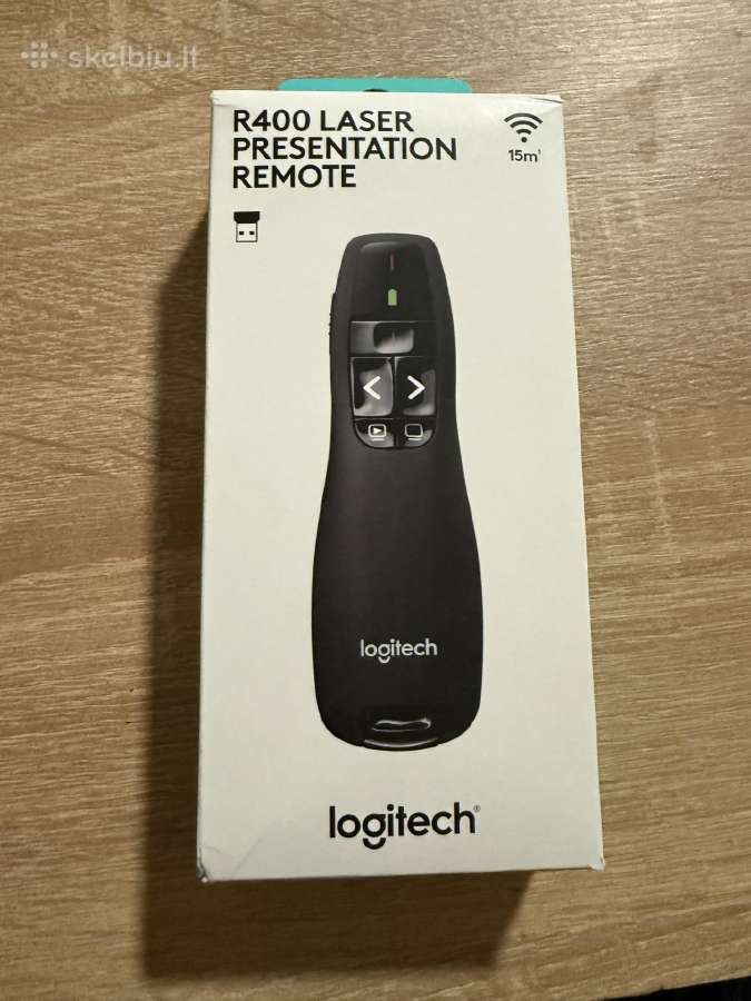 Logitech R400 Laser Presentation Remote – Naujas,