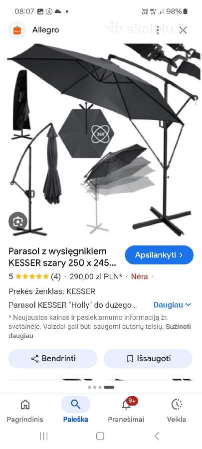 Lauko skėtis - nuotraukos Nr. 3