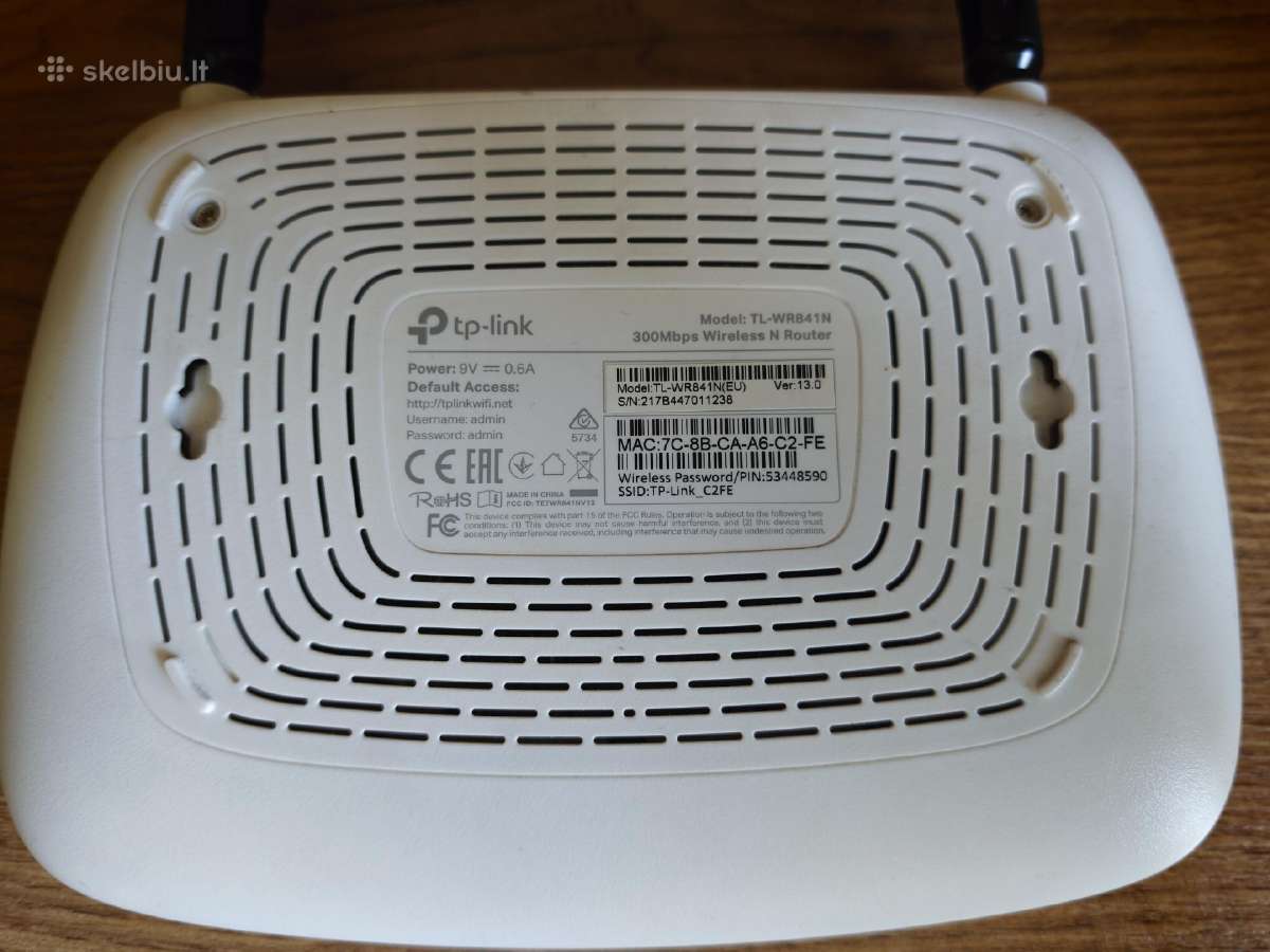 Parduodamas Tp-link Tl-wr841n bevielis maršrutizat - nuotraukos Nr. 3