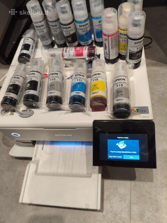 Parduodamas Epson L8160 spausd–sken. su rašalu