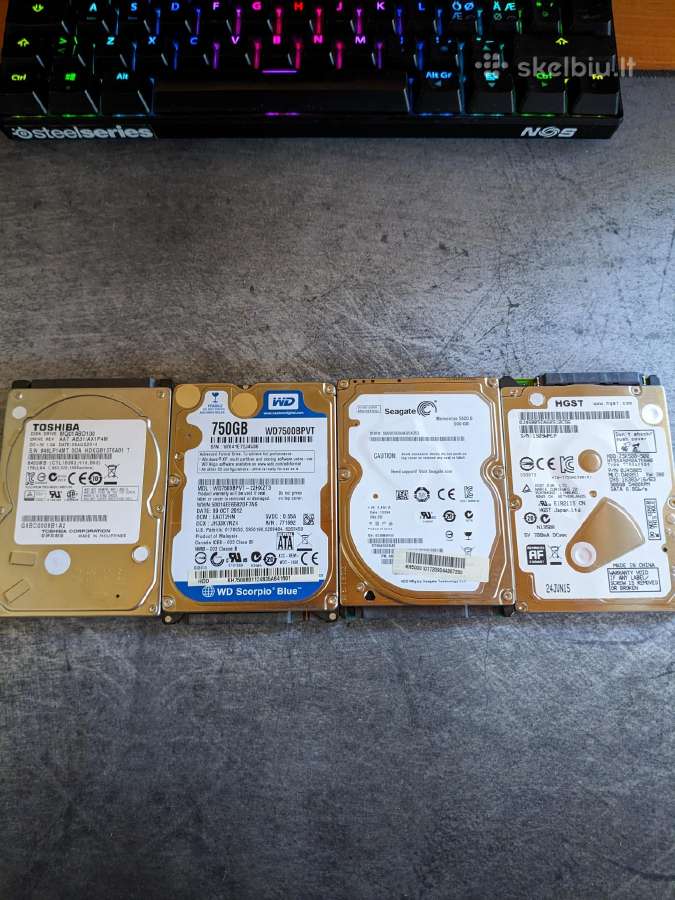 Nešiojamu pc HDD 500gb-1tb
