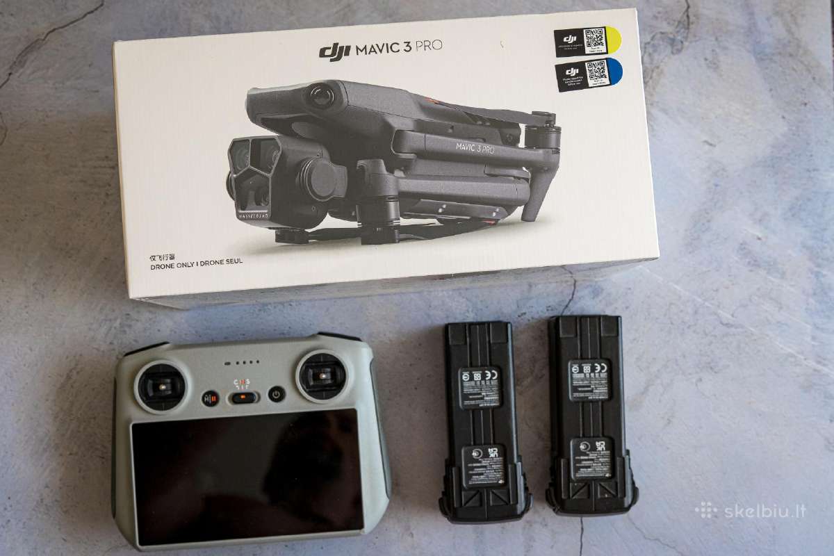 Dji Mavic 3 Pro dronas (Naujas) dvi baterijos - nuotraukos Nr. 2
