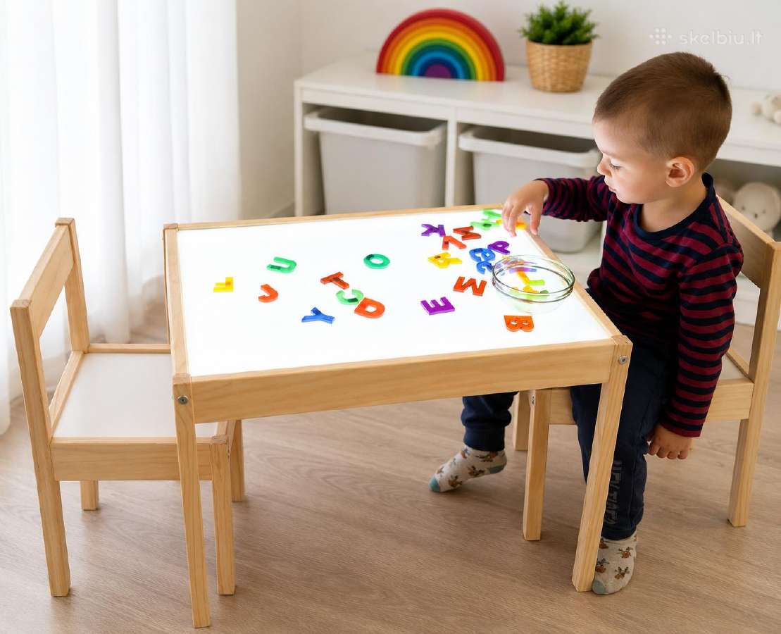 Parduodamas Lukvy šviesos stalas Medinukas