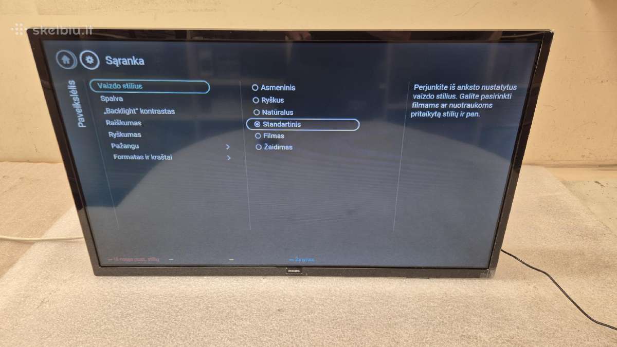 Naudotas 32" 81cm LED TV Philips HD 32pht5505/05 - nuotraukos Nr. 7