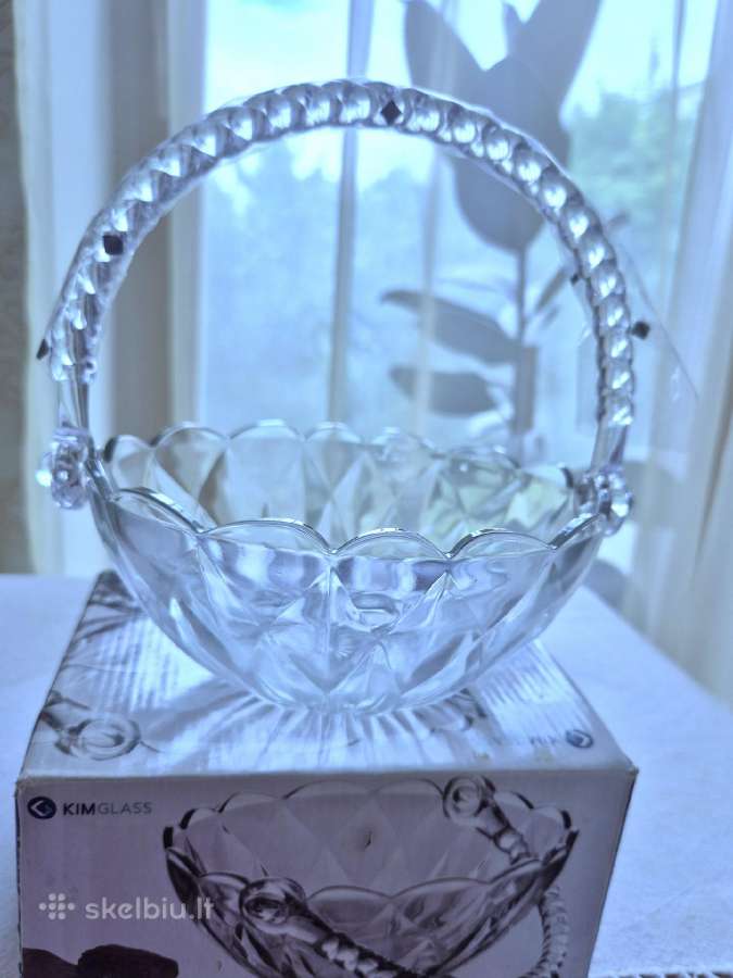 Krištoline vaza su rankine"diamond". - nuotraukos Nr. 4