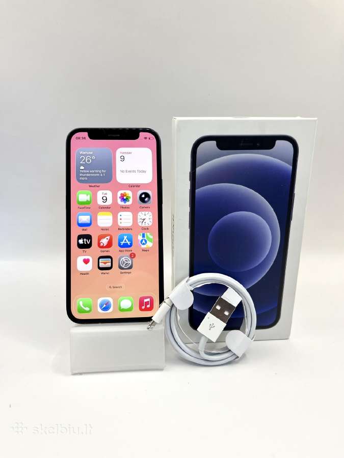 iPhone 12 Mini 64 GB Juodas