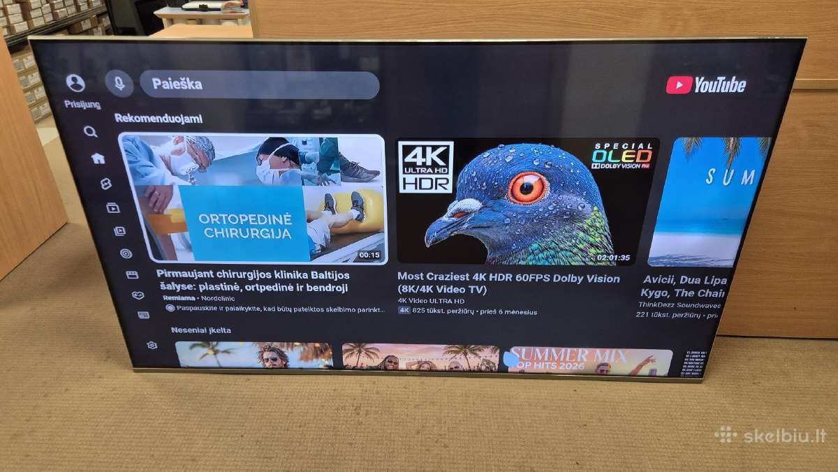 Naudotas LED 4k Smart TV Horion 75" 190cm W-fi