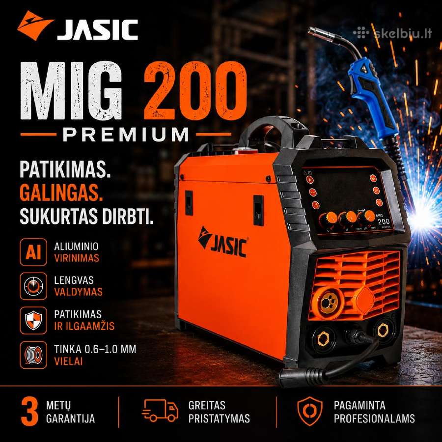 Suvirinimo pusautomatis Jasic Mig 200 Premium