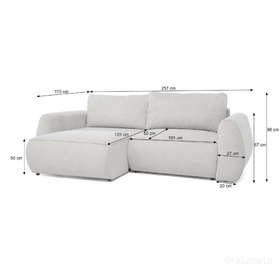 Minkšta sofa–lova / mini minkštas kampas “Corneo - nuotraukos Nr. 8