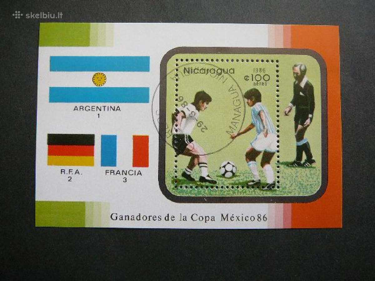 Futbolas Nikaragva 1986 antsp. nk44a