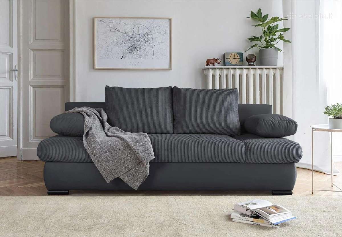 Minkšta sofa-lova '' Chicago'' su dėže patalynei - nuotraukos Nr. 2