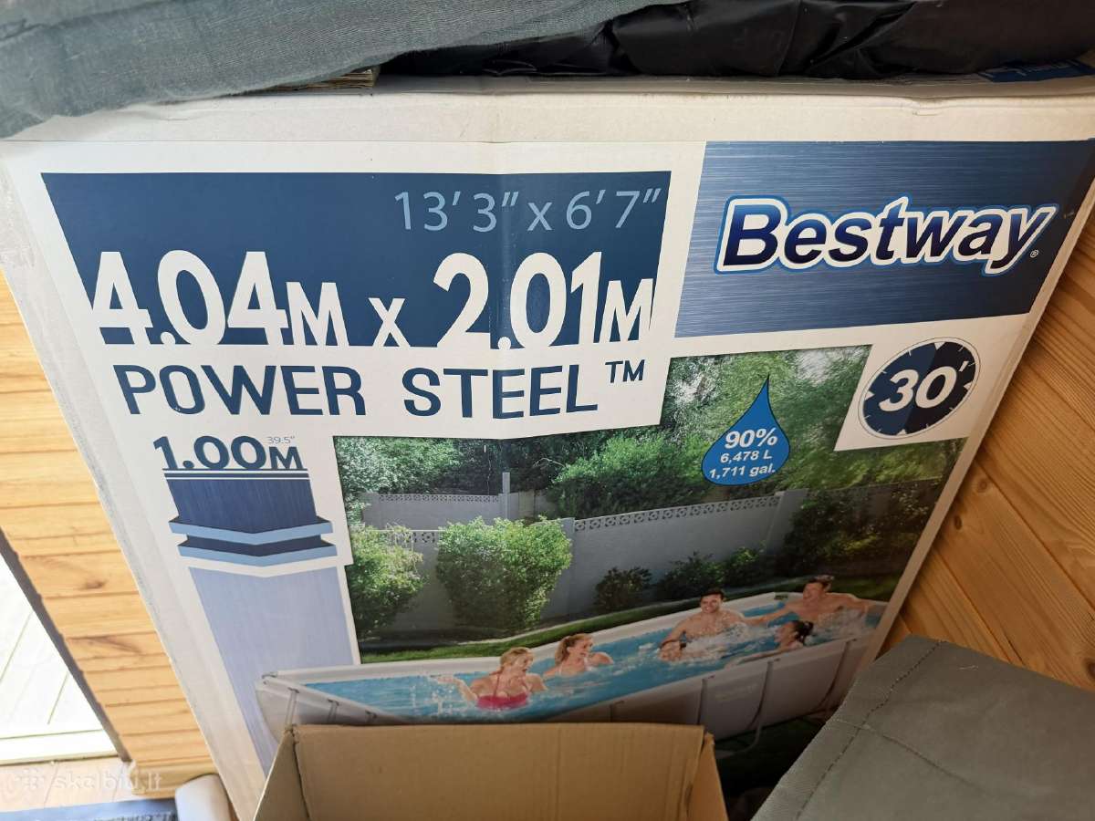 Baseinas karkasinis Bestway Power steel 404 cm x2