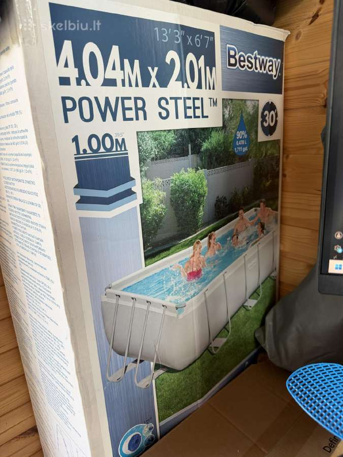 Baseinas karkasinis Bestway Power steel 404 cm x2