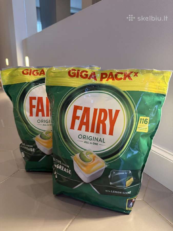 232 vnt. Fairy indaplovės tablečių.