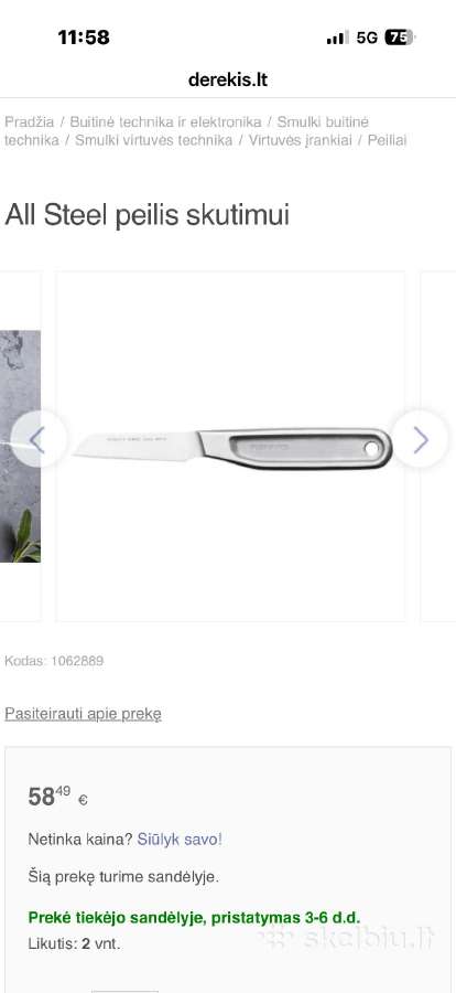 Fiskars All Stell 4 peiliai ir galąstuvas - nuotraukos Nr. 6