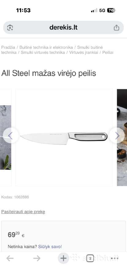 Fiskars All Stell 4 peiliai ir galąstuvas - nuotraukos Nr. 4