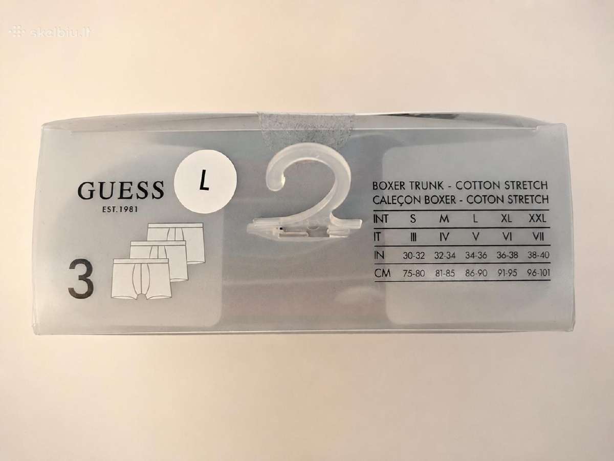 Guess vyriški boxeriai 3-pack L nauji - nuotraukos Nr. 4