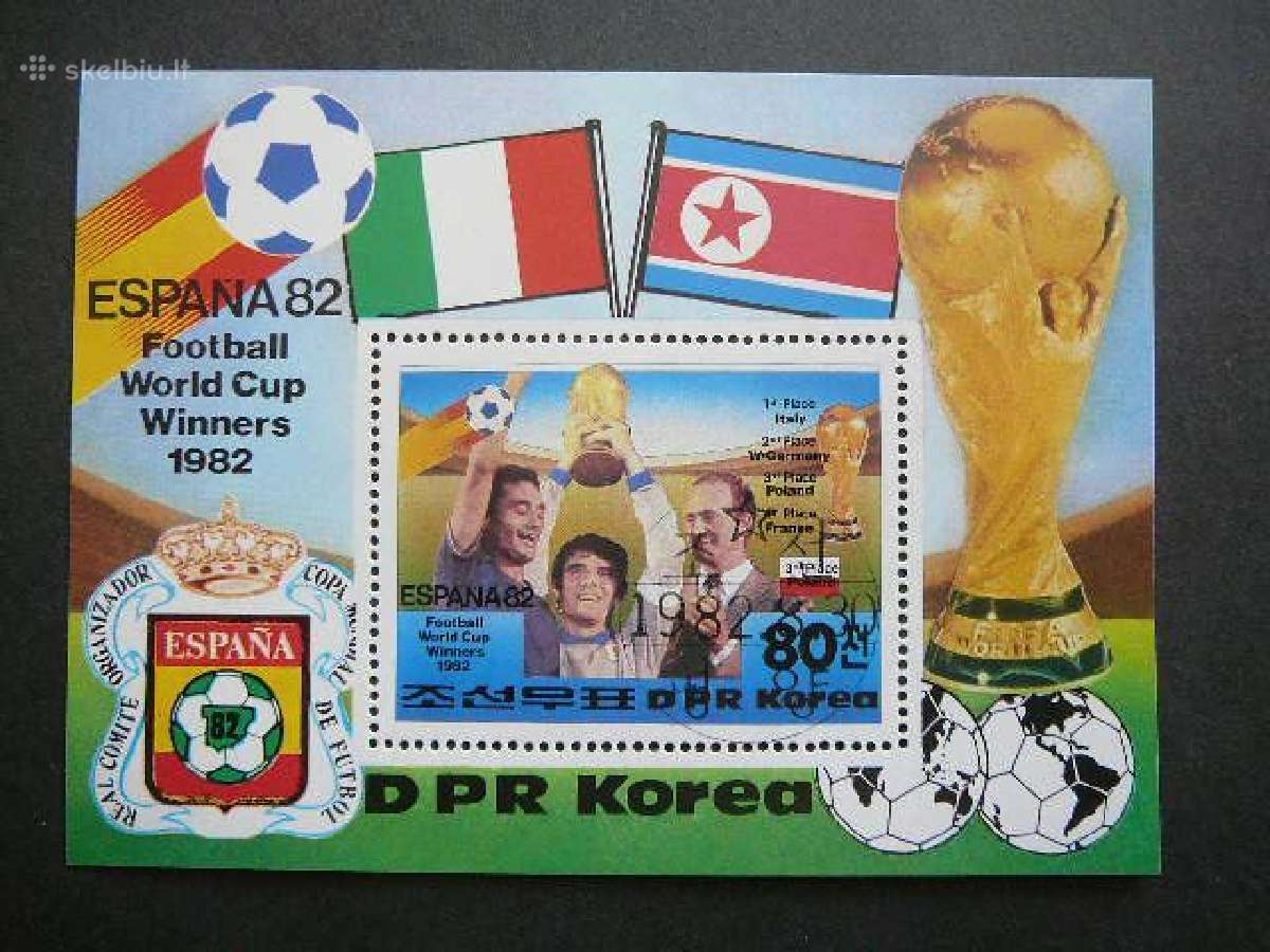 Futbolas Ispanija82 Koreja 1982 antsp. kr23a