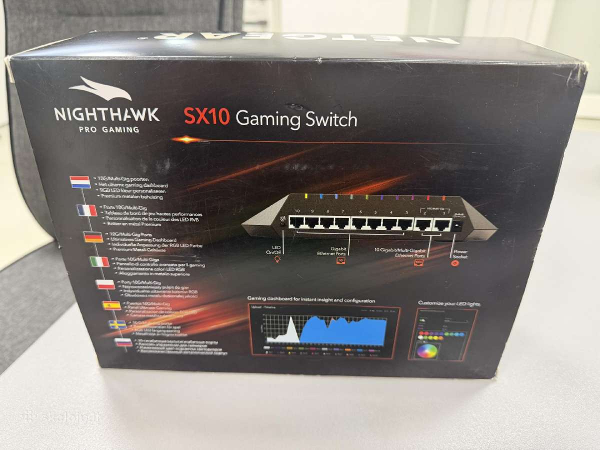 Komutatorius Netgear Nighthawk Gs810emx-100pes - nuotraukos Nr. 2