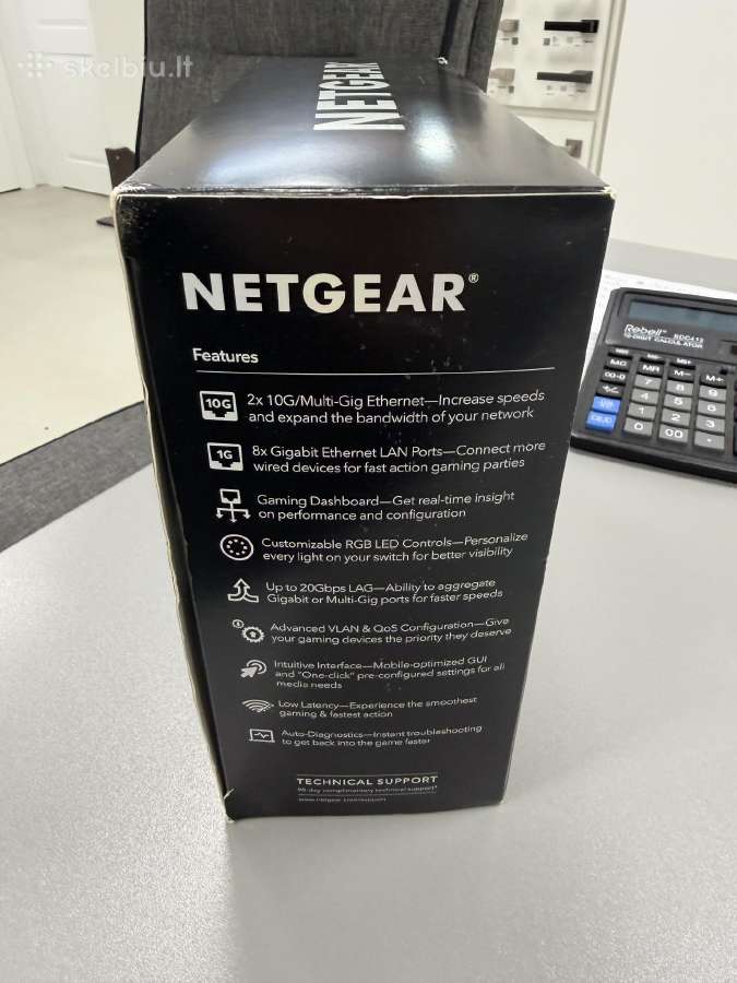 Komutatorius Netgear Nighthawk Gs810emx-100pes - nuotraukos Nr. 3