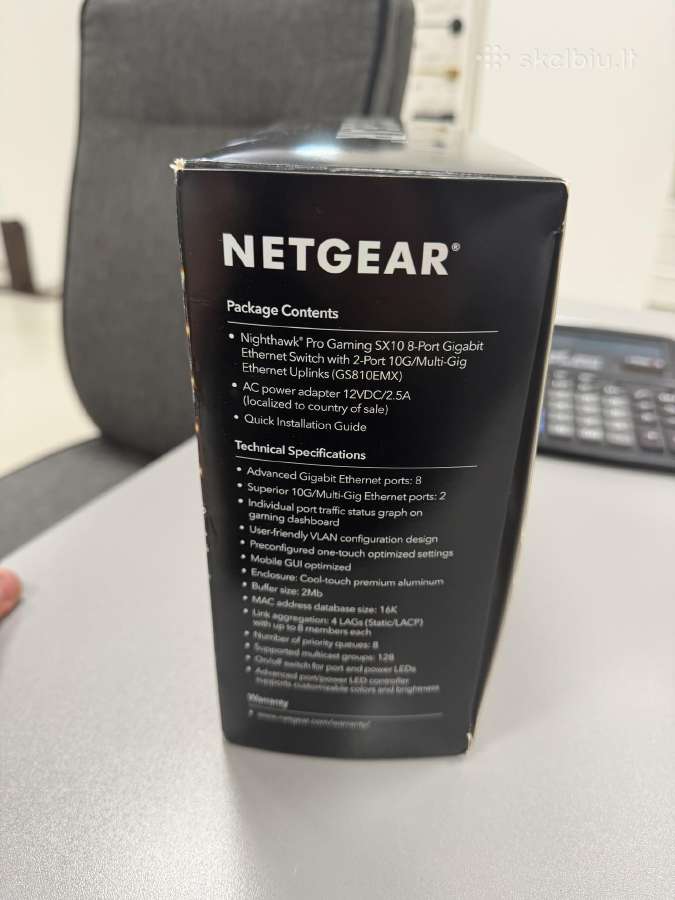 Komutatorius Netgear Nighthawk Gs810emx-100pes - nuotraukos Nr. 4