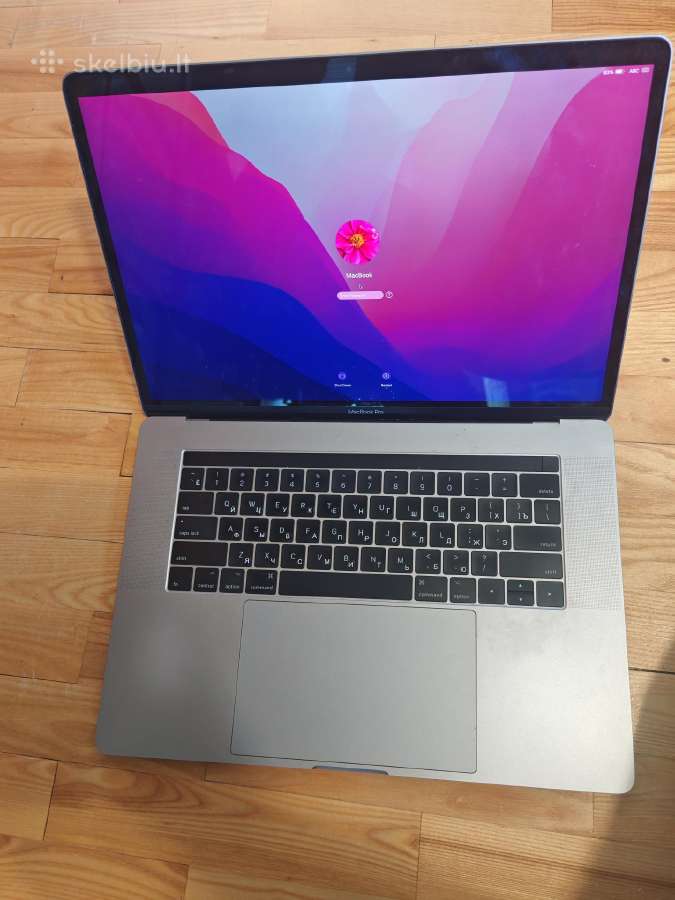 MacBook Pro 15.4 A1707 Mid 2017 i7 16gb 500gb - nuotraukos Nr. 8