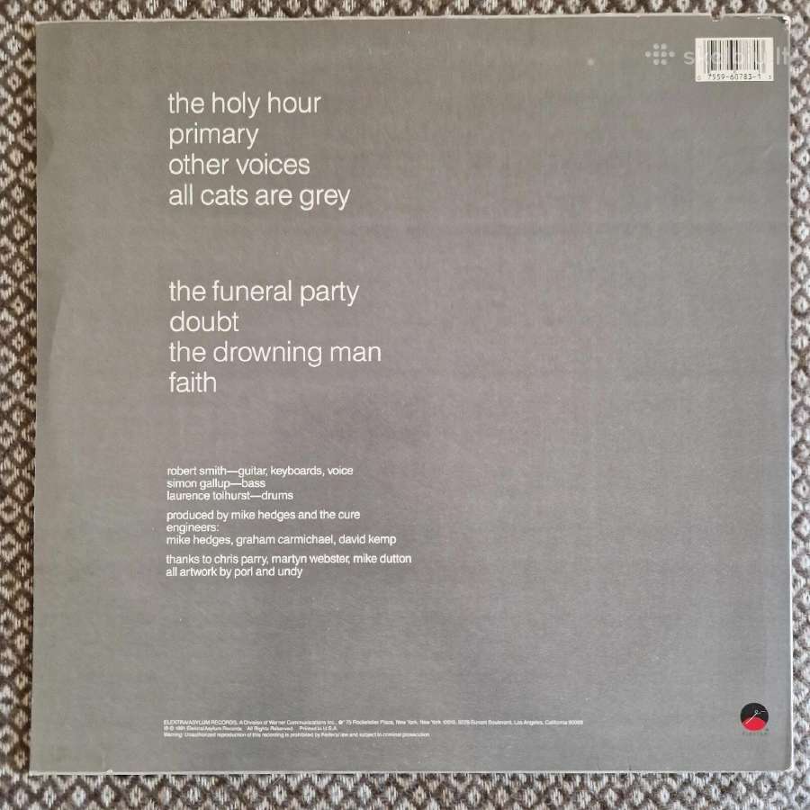 The Cure – Faith / Vinyl Lp (1988 Us pressing) - nuotraukos Nr. 2